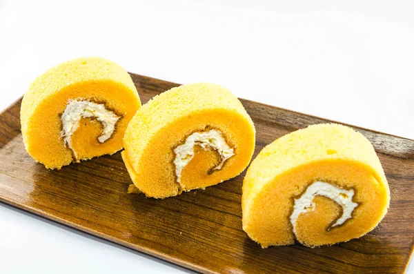 Orange Cake Roll — Stock Photo, Image