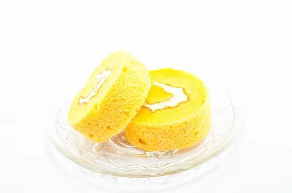 Orange Cake Roll — Stock Photo, Image