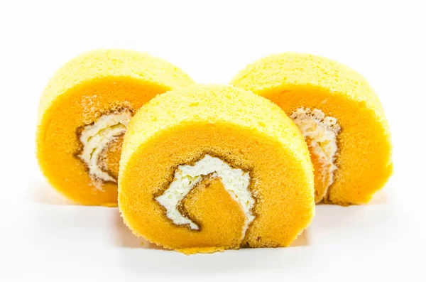 Orange Cake Roll — Stock Photo, Image