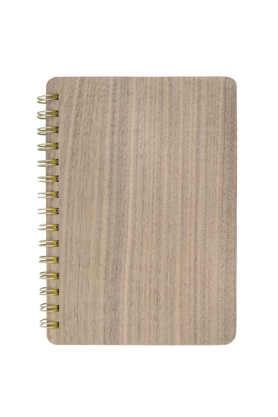 Un patrón de madera de bloc de notas aislado sobre fondo blanco —  Fotos de Stock