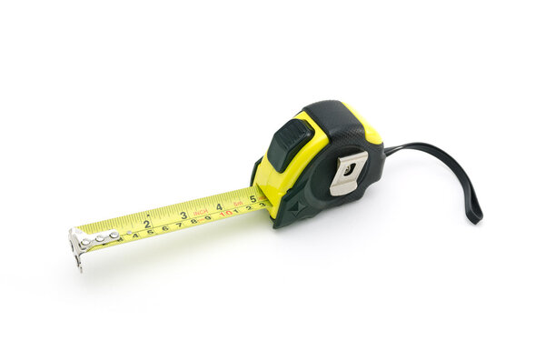 Tape measure isolated on white background