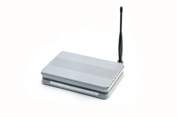 Router sobre fondo blanco — Foto de Stock