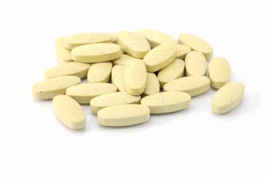 Beyaz arka planda, isloated C vitamini