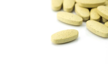 Beyaz arka planda, isloated C vitamini