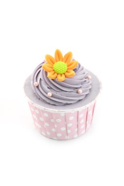 İzole renkli renkli cupcake