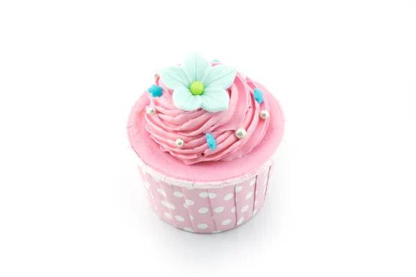 Kleurrijke kleur cupcake geïsoleerd — Stockfoto