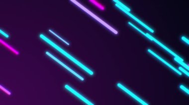 Soyut dikişsiz arkaplan mavi mor çizgiler döngüye alınmış animasyon