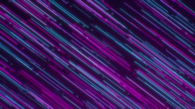 Soyut dikişsiz arkaplan ince köşegen mavi mor çizgiler döngüye alınmış animasyon