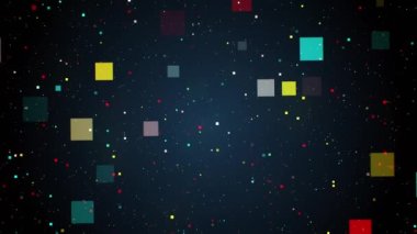 Soyut Hareketli Renk blokları arka planda. Büyük veri teknolojisi konsepti. Dijital veri akışının hareketi. Blockchain Veri Aktarımı ve Depolama Ağı. Dijital kod. Kusursuz döngü