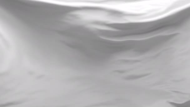 Абстрактный фон роскошной ткани или жидкой волны. Молочно-белая волна атласная ткань петли фона. Волнистая шелковая ткань трепещет на ветру. Атлас Бархатный материал дизайн обоев, роскошная концепция — стоковое видео