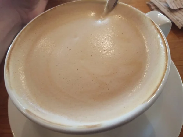 Cappuccino Утром Баре — стоковое фото