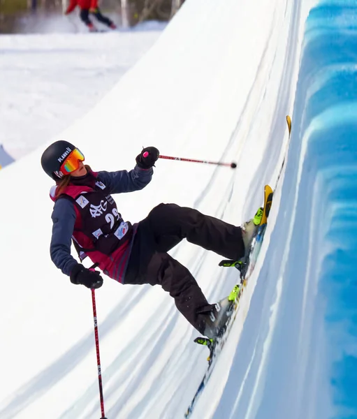 Skiingtraining 스포츠에 러시아 2015 — 스톡 사진
