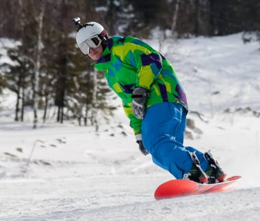 Rusya, Volgodonsk - 18 Ocak 2015: Kayak eğitimi. Kış sporu