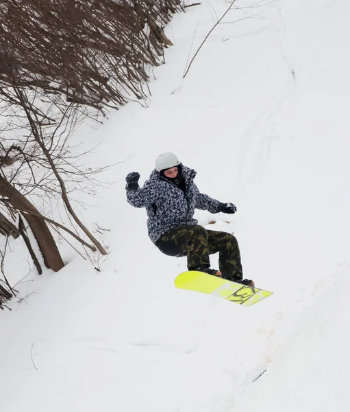 2015 Russia Volgodonsk January Skiingtraining Ride Skis 스포츠 — 스톡 사진