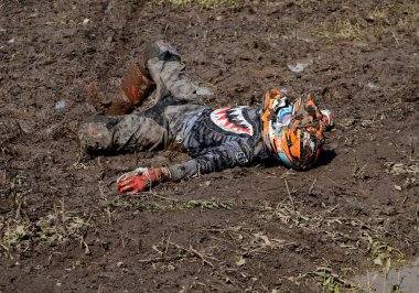 Rusya, Volgodonsk - 2 Haziran 2015 Motosiklet Yarışı Rallisi