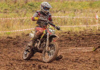 Rusya, Volgodonsk - 2 Haziran 2015 Motosiklet Yarışı Rallisi