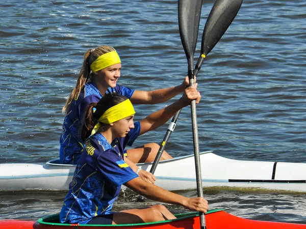 Russland Wolgodonsk Juni 2015 Wettkampf Kajak Schwimmen — Stockfoto