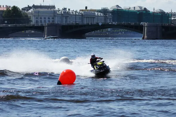 Russia Volgodonsk June 2015 Racing Water Scooters Sports Water — Stock Photo, Image