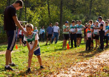 Rusya, Volgodonsk - 18 Haziran 2015: Herkes için Spor.