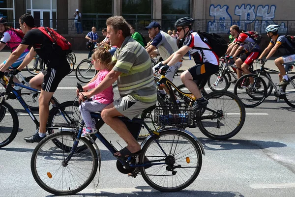 Russie Volgodonsk Juin 2015 Cyclisme Faire Vélo Sport Accessible Tous — Photo