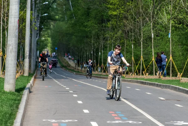 Russie Volgodonsk Juin 2015 Cyclisme Faire Vélo Sport Accessible Tous — Photo
