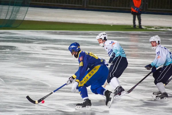Rosja Wołgodonsk Stycznia 2015 Gra Hokeja Szkolenia Gry — Zdjęcie stockowe