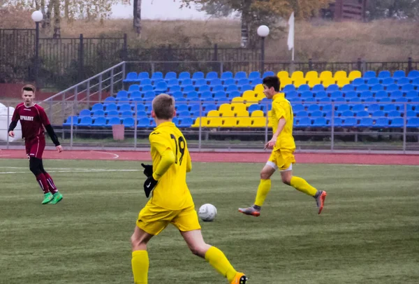 Rusland Volgodonsk Mei 2015 Voetbalwedstrijd Training Wedstrijden Junior Teams Fans — Stockfoto