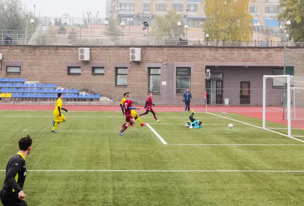 Rusia Volgodonsk Mayo 2015 Juego Fútbol Partidos Entrenamiento Equipos Junior —  Fotos de Stock