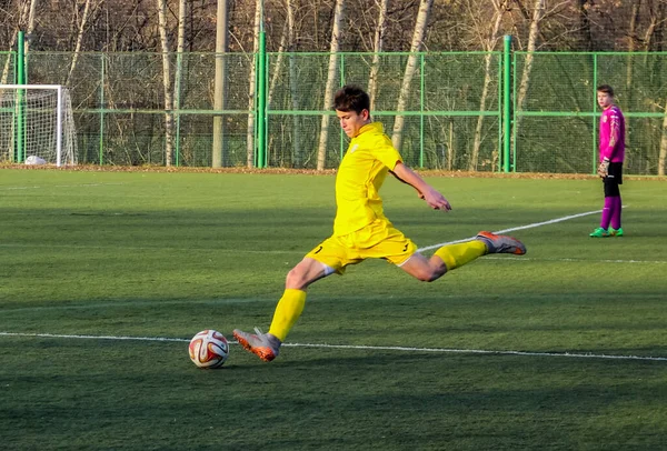 Russia Volgodonsk May 2015 Football Game Training Matches Junior Teams — Stock Photo, Image