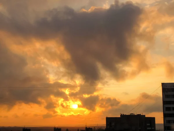 Sky Clouds Sunset Landscape Heaven — Stock Photo, Image