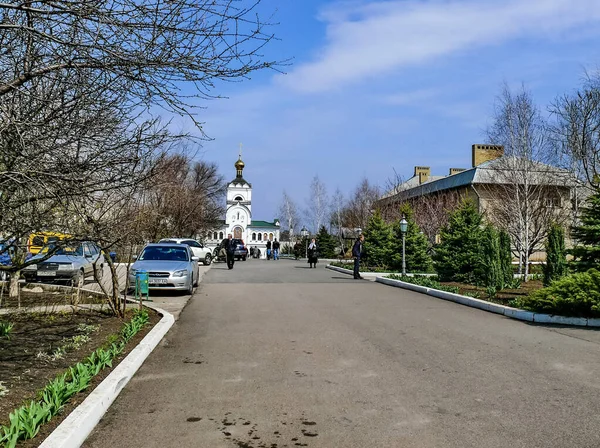 Holy Assumption Monastery Russia April 2012 Monastery Holy Dormition Appearance — Stock Photo, Image