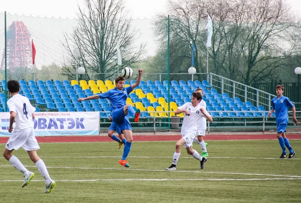 Rusya Volgodonsk Mayıs 2015 Futbol Maçı Antrenman Genç Takımlar Taraftarlar — Stok fotoğraf