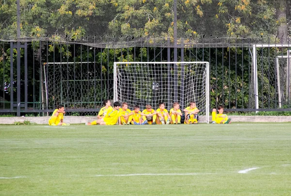 Russie Volgodonsk Mai 2015 Match Football Matchs Entraînement Équipes Juniors — Photo