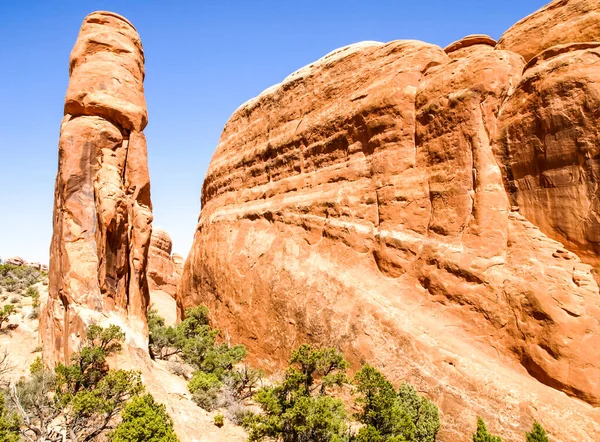 Přírodní Národní Park Utah Krajina Skály Silnice Propinki Park Utah — Stock fotografie