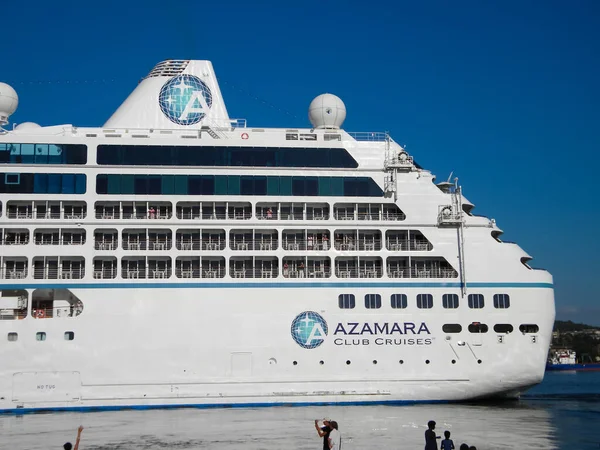 美国新奥尔良 2011年6月23日 阿扎玛拉 奎斯特 Azamara Quest 港口的客轮 大型旅游船 — 图库照片