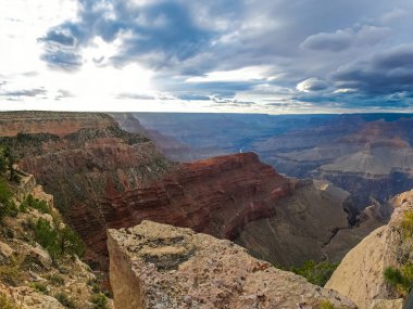 Büyük Kanyon. Kanyon manzarası, manzara ve doğa..