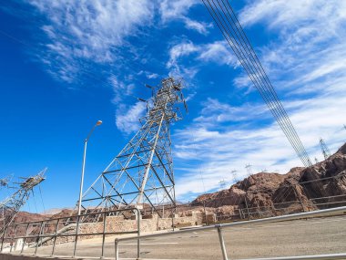 Nevada, ABD - 18 Haziran 2015: ABD 'deki Hoover Barajı manzarası