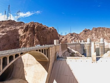 Nevada, ABD - 18 Haziran 2015: ABD 'deki Hoover Barajı manzarası