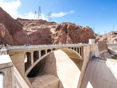 Nevada, ABD - 18 Haziran 2015: ABD 'deki Hoover Barajı manzarası
