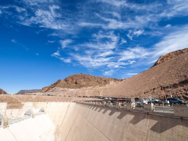 Nevada, ABD - 18 Haziran 2015: ABD 'deki Hoover Barajı manzarası