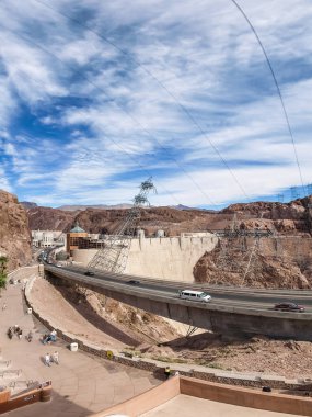 Nevada, ABD - 18 Haziran 2015: ABD 'deki Hoover Barajı manzarası