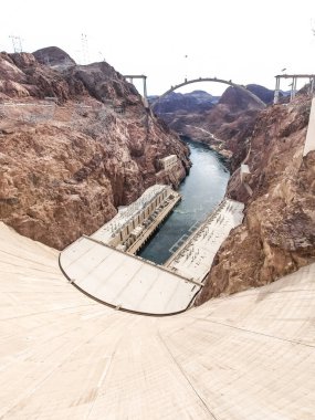 Nevada, ABD 'deki Hoover Barajı manzarası