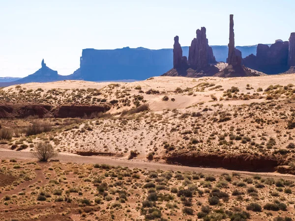Landskap Gamla Klipporna Monumentdalen Arizona — Stockfoto