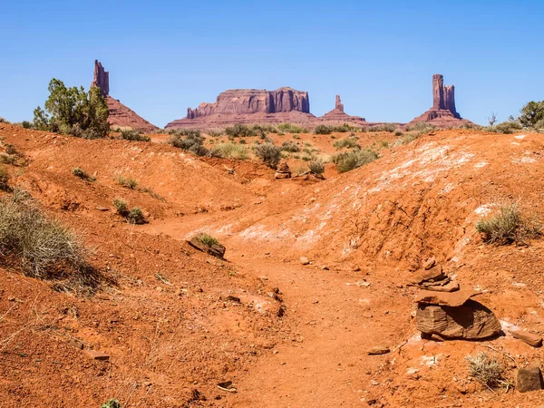 Landskap Gamla Klipporna Monumentdalen Arizona — Stockfoto