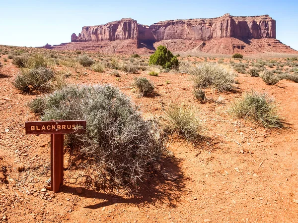 Landskap Gamla Klipporna Monumentdalen Arizona — Stockfoto