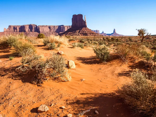 Landskap Gamla Klipporna Monumentdalen Arizona — Stockfoto