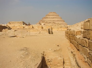 Büyük piramitler Mısır. Bir gezi fotoğrafları.