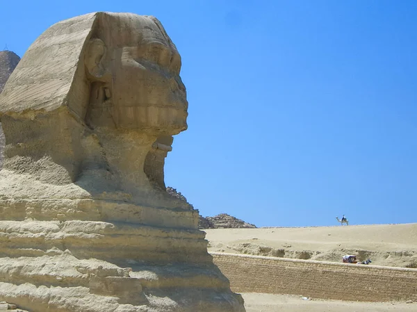 Grote Sphinbig Sphinx Een Foto Uit Een Tocht Egypt Een — Stockfoto