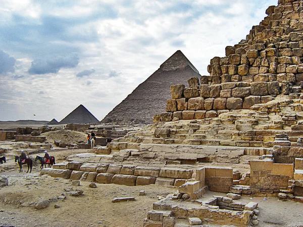 Big Pyramids Egypt Photos Trip — Stock Photo, Image