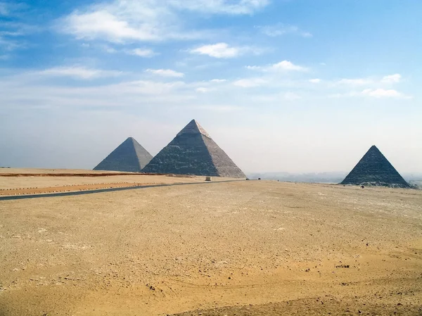 Grandi Piramidi Egitto Foto Viaggio — Foto Stock
